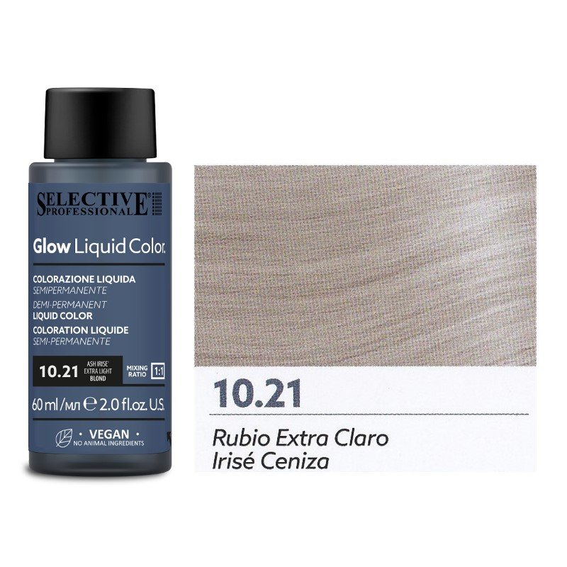 GLOW liquid color  10.21  CENERE IRISé  60 ml