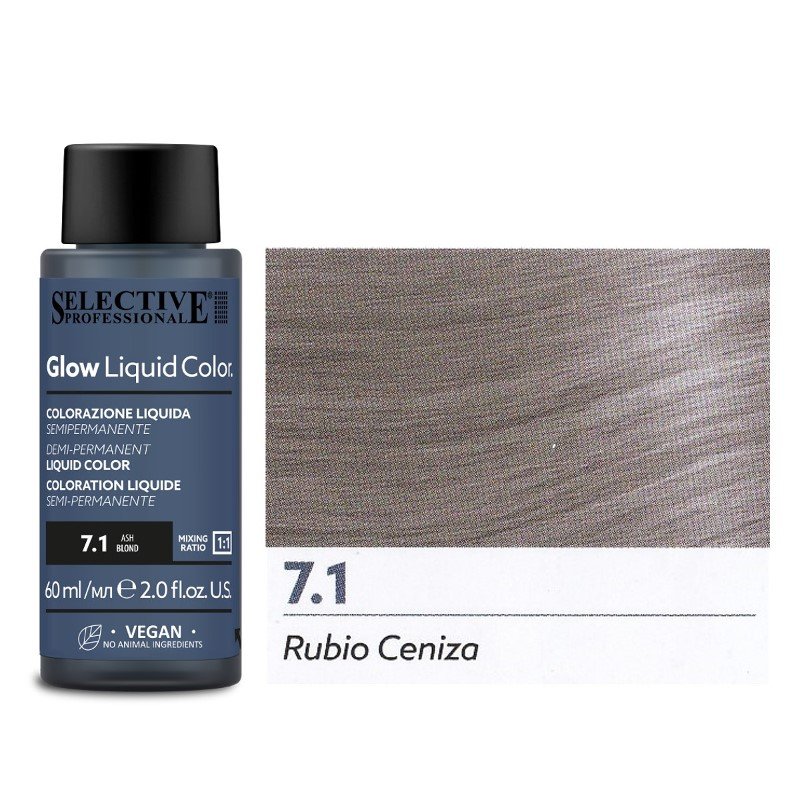 GLOW liquid color  7.1  CENERE  60 ml