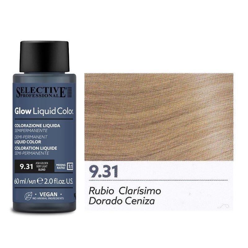 GLOW liquid color  9.31  CENERE DORATO  60 ml