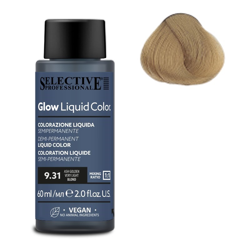 GLOW liquid color  9.31  CENERE DORATO  60 ml