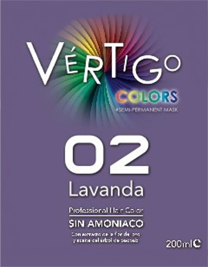 VÉRTIGO colors mask   02  LAVANDA  200 ml