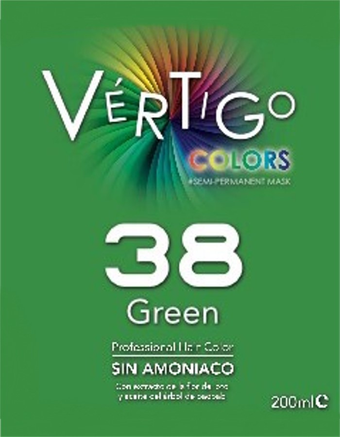VÉRTIGO colors mask   38  GREEN  200 ml